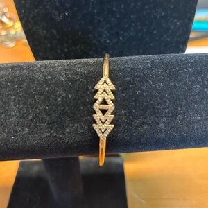 Stella & Dot Gold Bracelet with Silver Accents